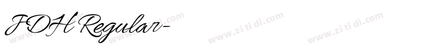 JDH Regular字体转换 JDH Regular字体转换